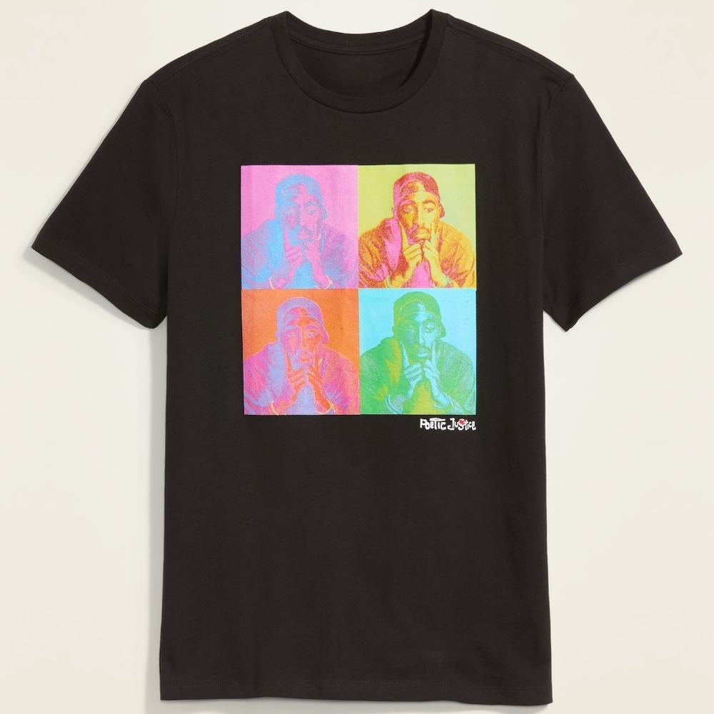 Old Navy. Poetic Justice™ Graphic Tupac T-Shirt.   Size Large.